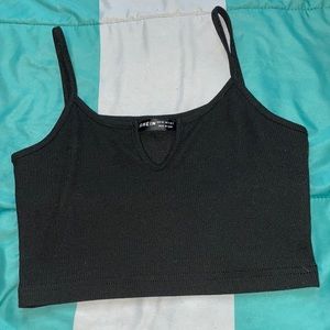 Black shein crop top